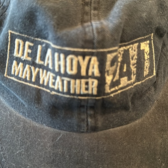 Rare 2007 HBO Boxing Navy De La Hoya Mayweather 24/7 Hat OS - Picture 2 of 8